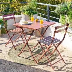 Table de balcon pliante GREENSBORO Acajou