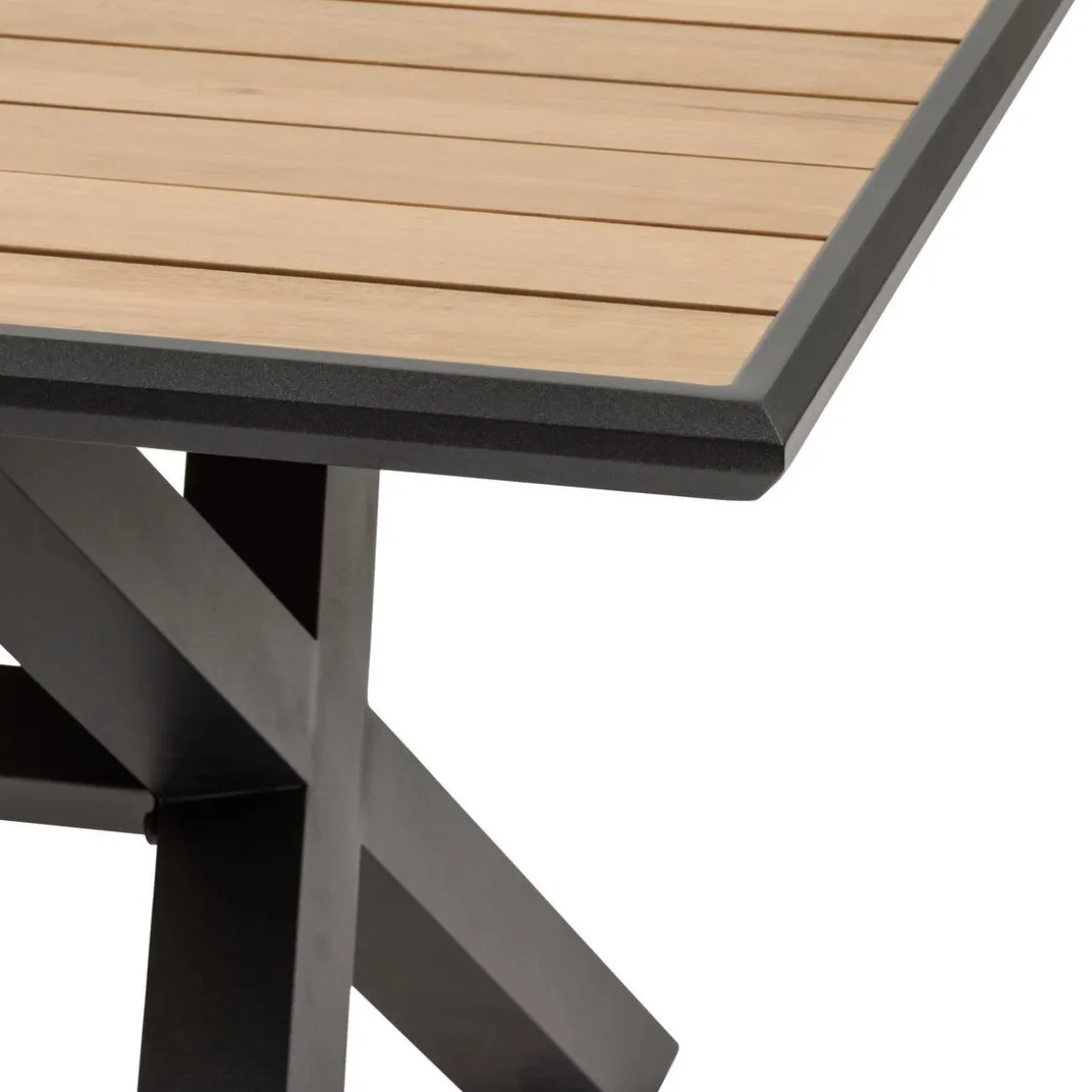 Table de jardin AXIOME Eucalyptus & Graphite