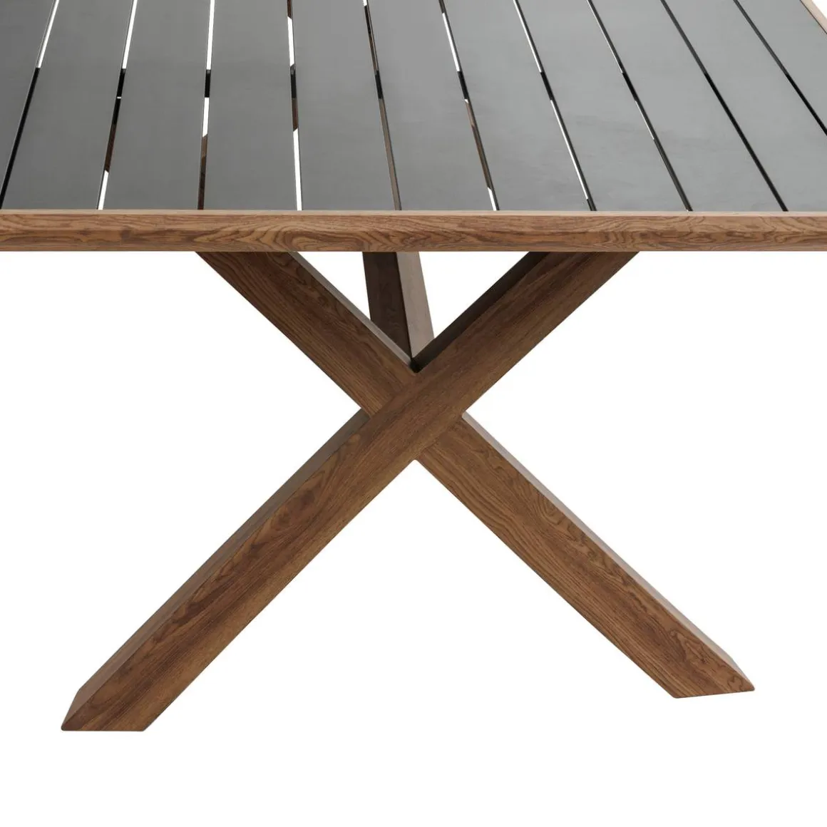 Table de jardin AXIOME Honey & Graphite