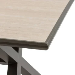 Table de jardin AXIOME Vanille & Marron