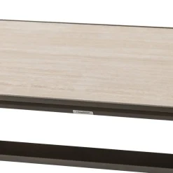 Table de jardin AXIOME Vanille & Marron
