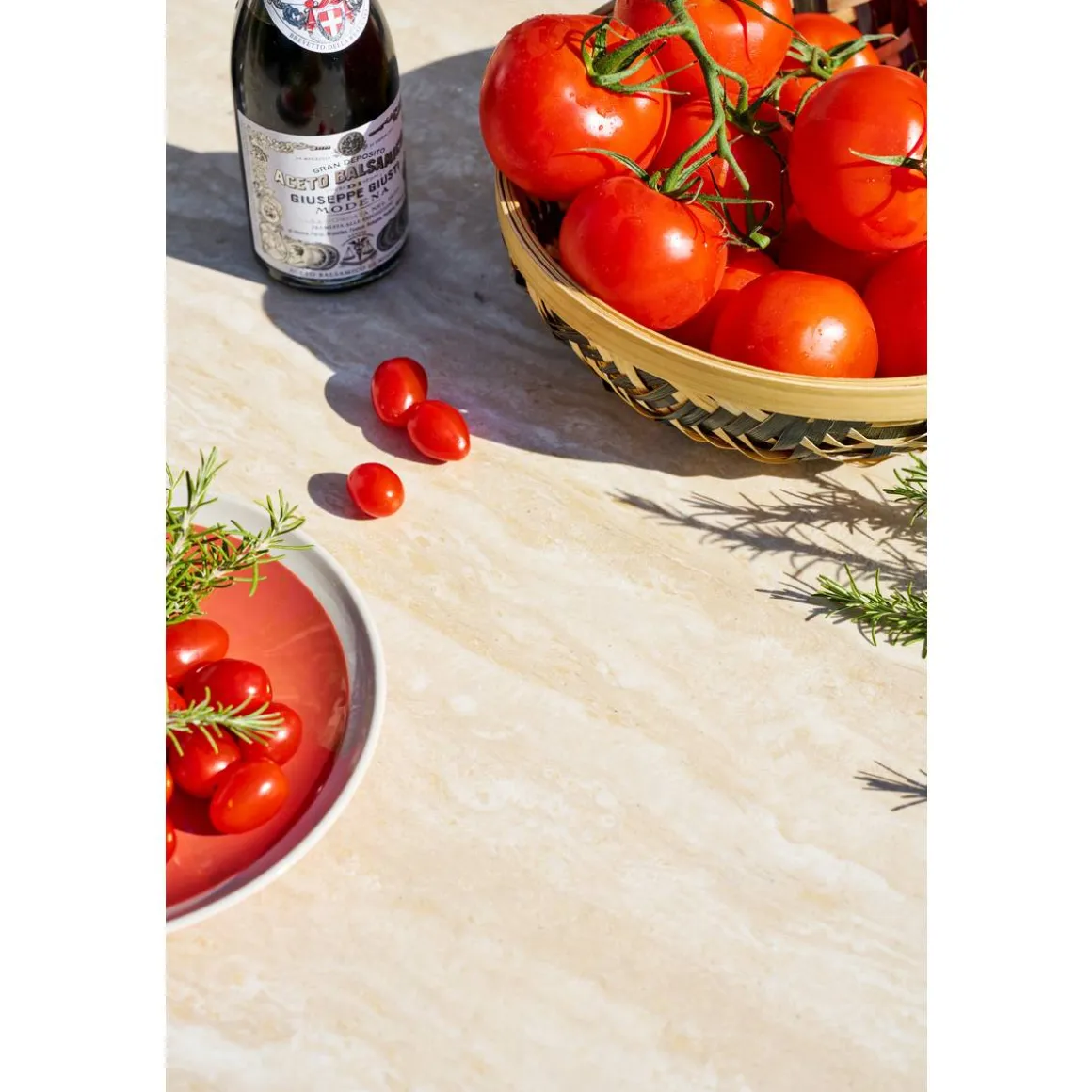 Table de jardin AXIOME Vanille & Marron