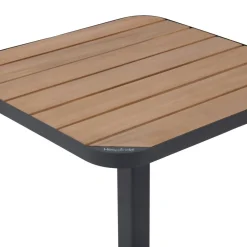Table de jardin bistro TYLA Acacia & Graphite