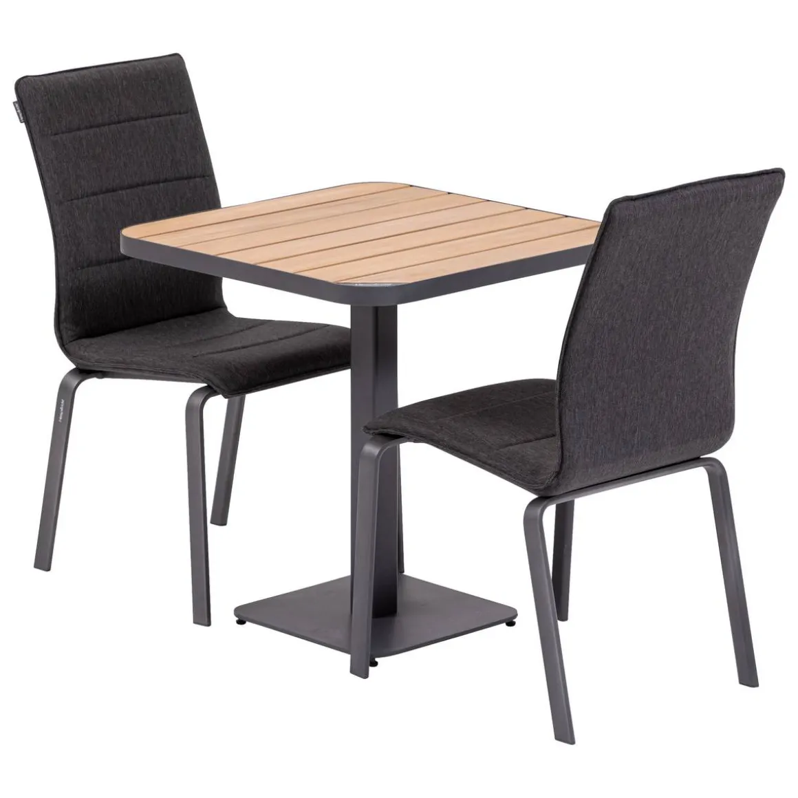 Table de jardin bistro TYLA Acacia & Graphite