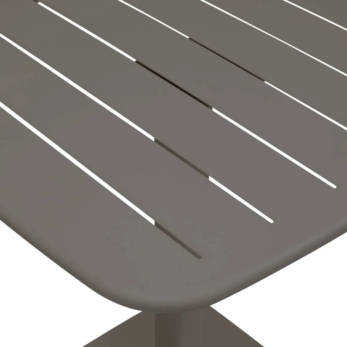 Table de jardin carrée ALEGORIA Café
