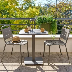 Table de jardin carrée ALEGORIA Café