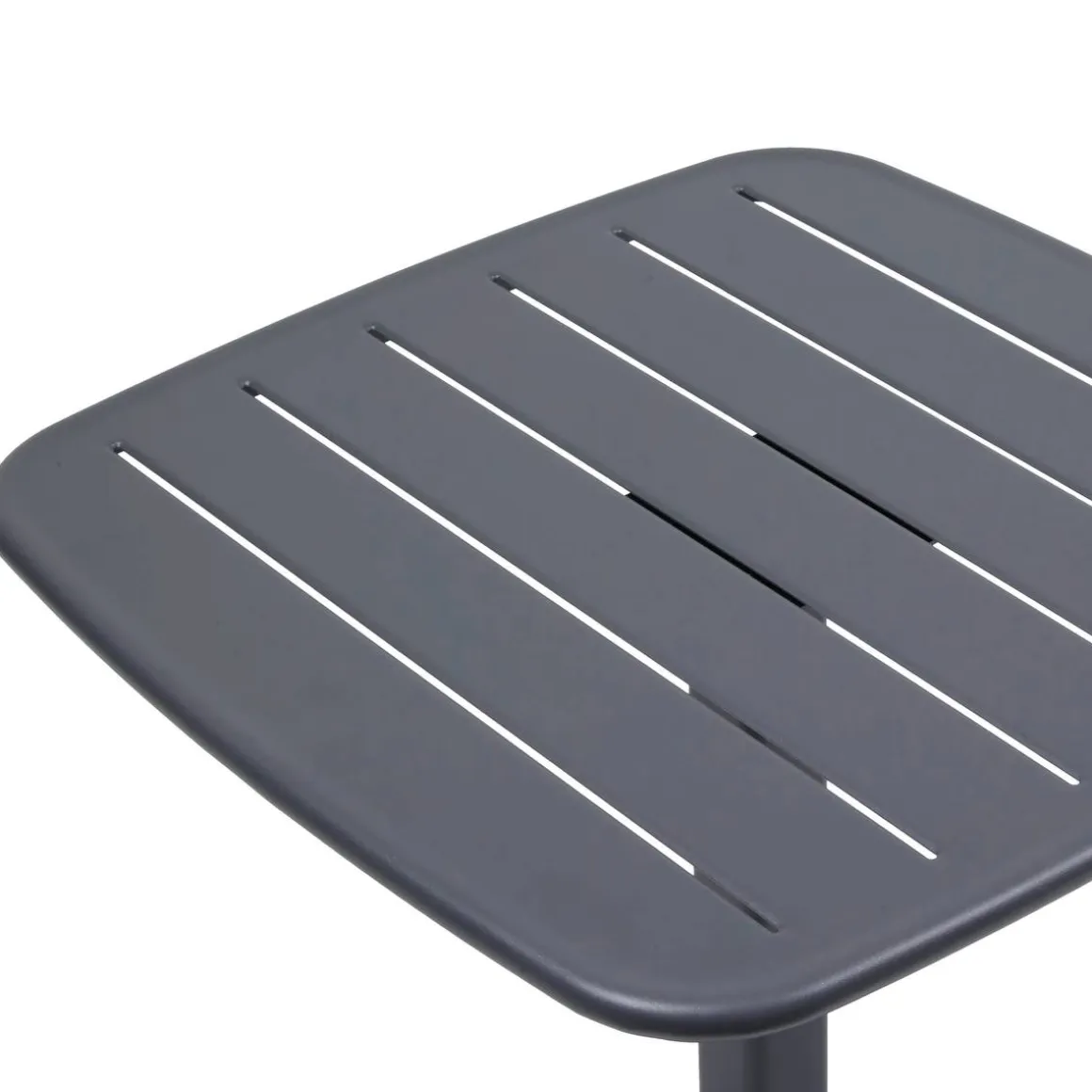 Table de jardin carrée ALEGORIA Graphite