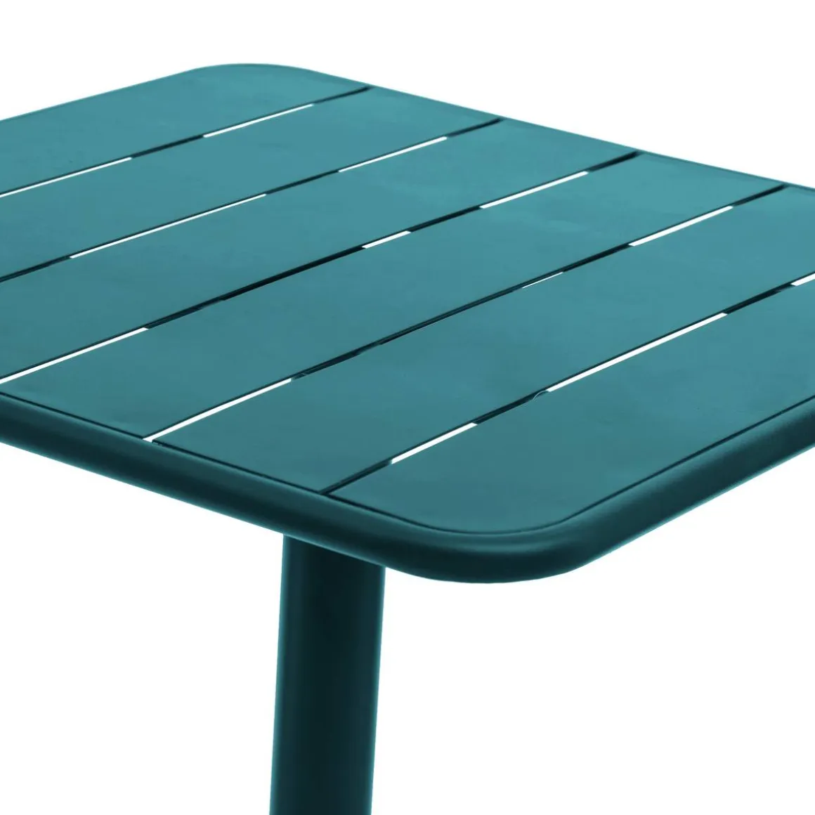 Table de jardin carrée PHUKET Bleu canard