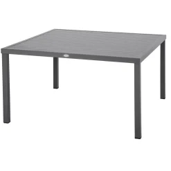 Table de jardin carrée PIAZZA Graphite