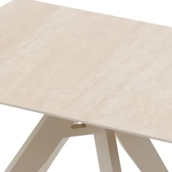 Table de jardin carrée TERZANO Vanille & Argile
