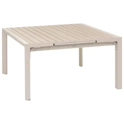 Table de jardin carré EVASION Lin / Argile