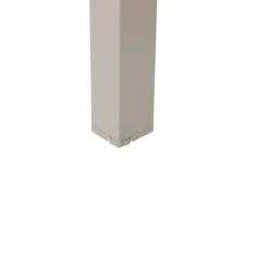 Table de jardin Effet bois Lin / Argile
