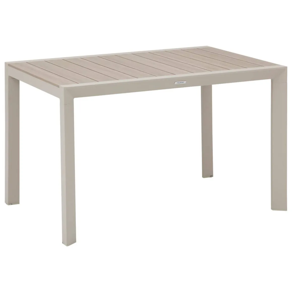 Table de jardin Effet bois Lin / Argile