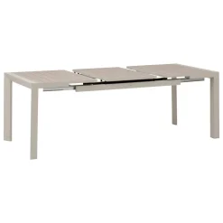 Table de jardin EVASION Effet bois Lin / Argile
