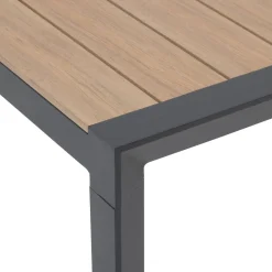 Table de jardin EVASION Effet bois Honey / Graphite