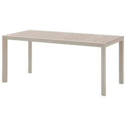 Table de jardin EVASION Effet bois Lin / Argile