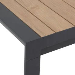 Table de jardin EVASION Effet bois Honey / Graphite