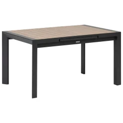 Table de jardin EVASION Effet bois Honey / Graphite
