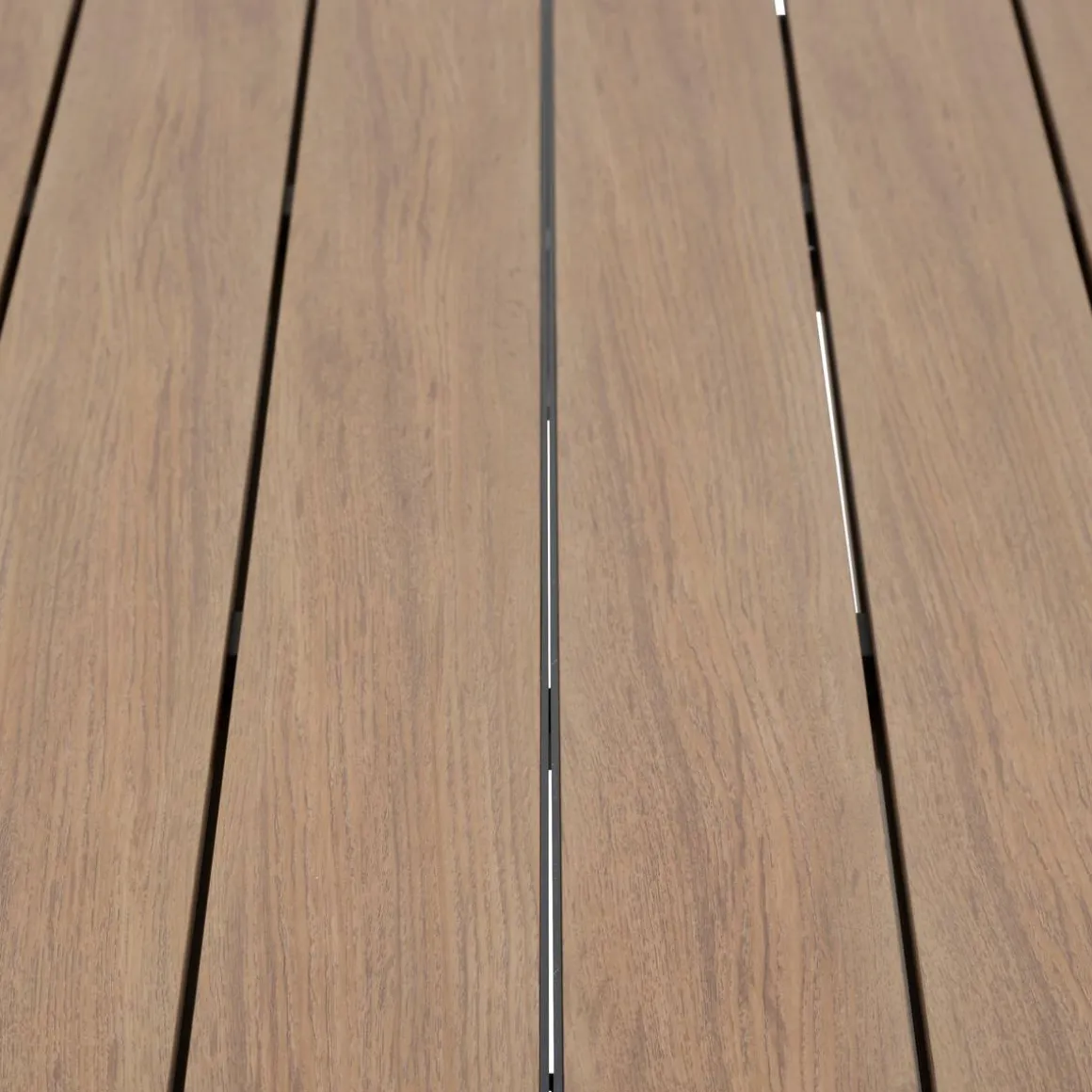 Table de jardin EVASION Effet bois Honey / Graphite
