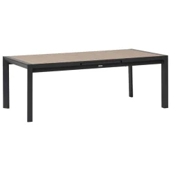 Table de jardin EVASION Effet bois Honey / Graphite