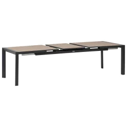Table de jardin EVASION Effet bois Honey / Graphite