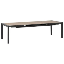 Table de jardin EVASION Effet bois Honey / Graphite