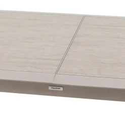 Table de jardin extensible ALLURE Effet bois grège & Avoine