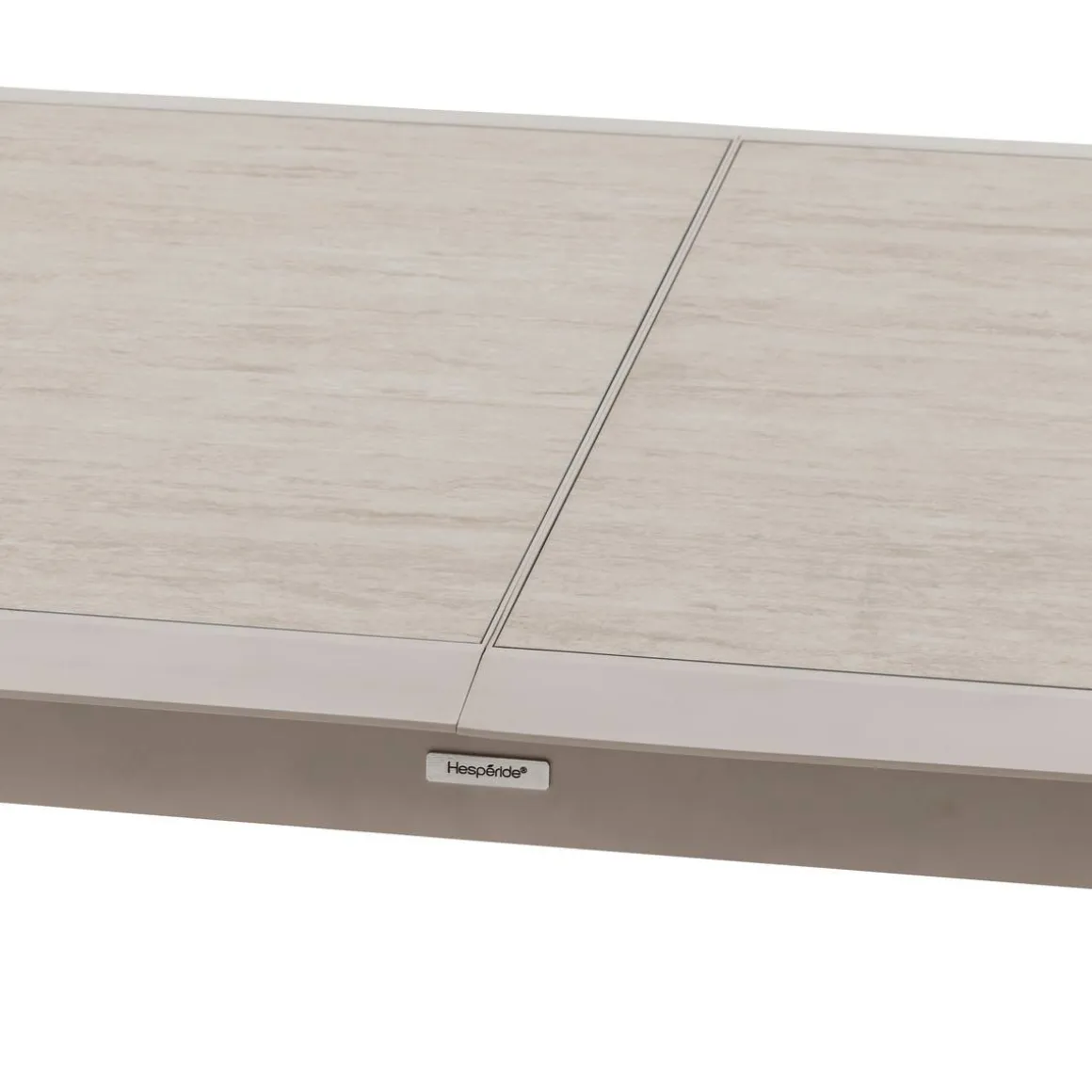 Table de jardin extensible ALLURE Effet bois grège & Avoine