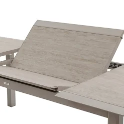 Table de jardin extensible ALLURE Effet bois grège & Avoine
