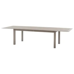 Table de jardin extensible ALLURE Effet bois grège & Avoine