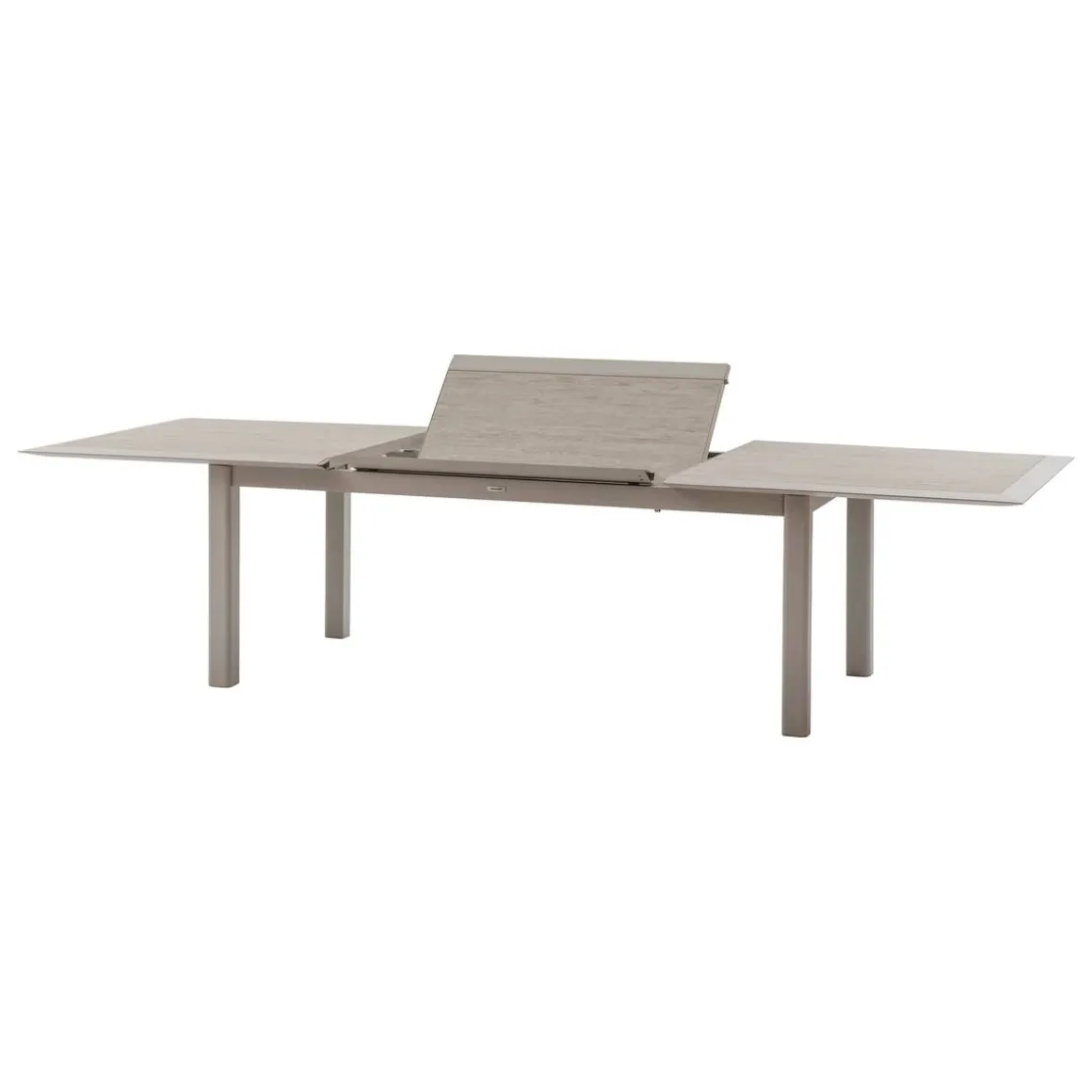 Table de jardin extensible ALLURE Effet bois grège & Avoine