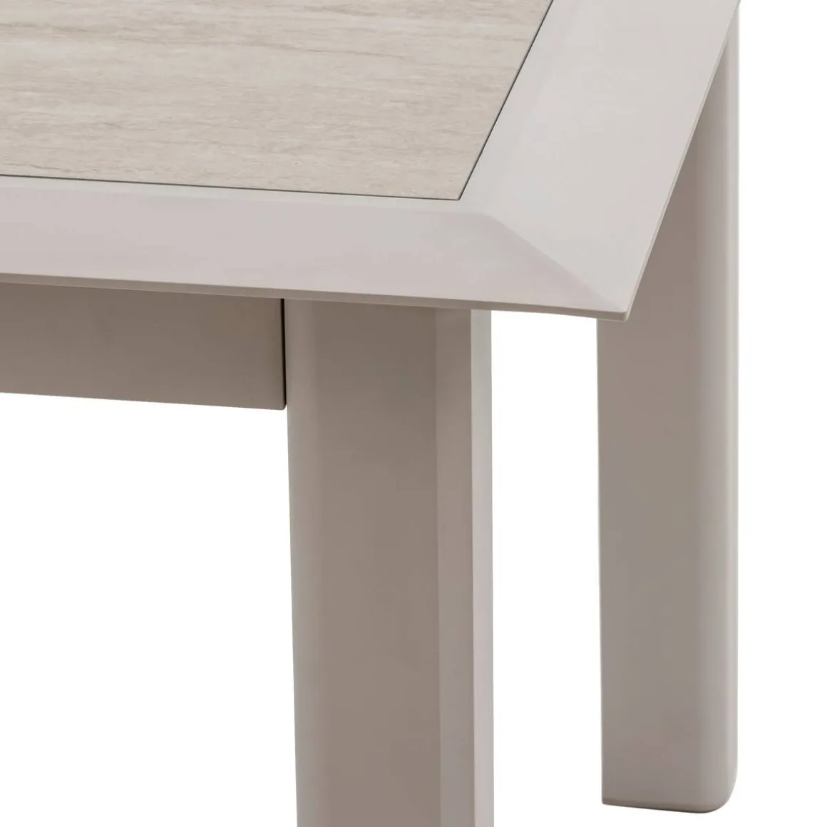 Table de jardin extensible ALLURE Effet bois grège & Avoine