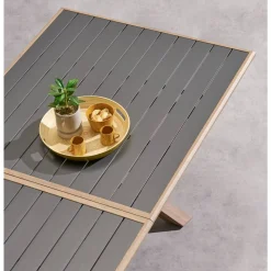 Table de jardin extensible AXIOME Graphite & Honey