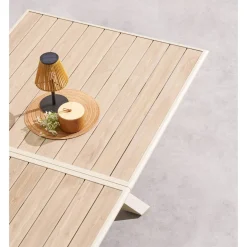 Table de jardin extensible AXIOME Lin & Argile