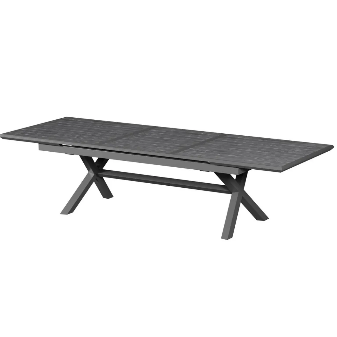 Table de jardin extensible AXIOME Ardoise granitée