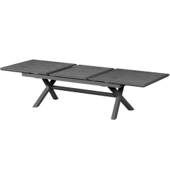 Table de jardin extensible AXIOME Ardoise granitée