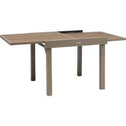 Table de jardin extensible carréee PIAZZA Truffe / Café