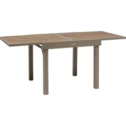 Table de jardin extensible carréee PIAZZA Truffe / Café
