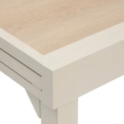 Table de jardin extensible carréee PIAZZA Epeautre / Argile