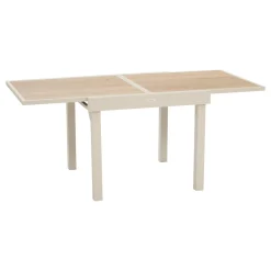 Table de jardin extensible carréee PIAZZA Epeautre / Argile