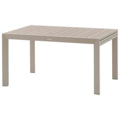 Table de jardin extensible coulissante ÉVASION Effet bois Lin & Argile