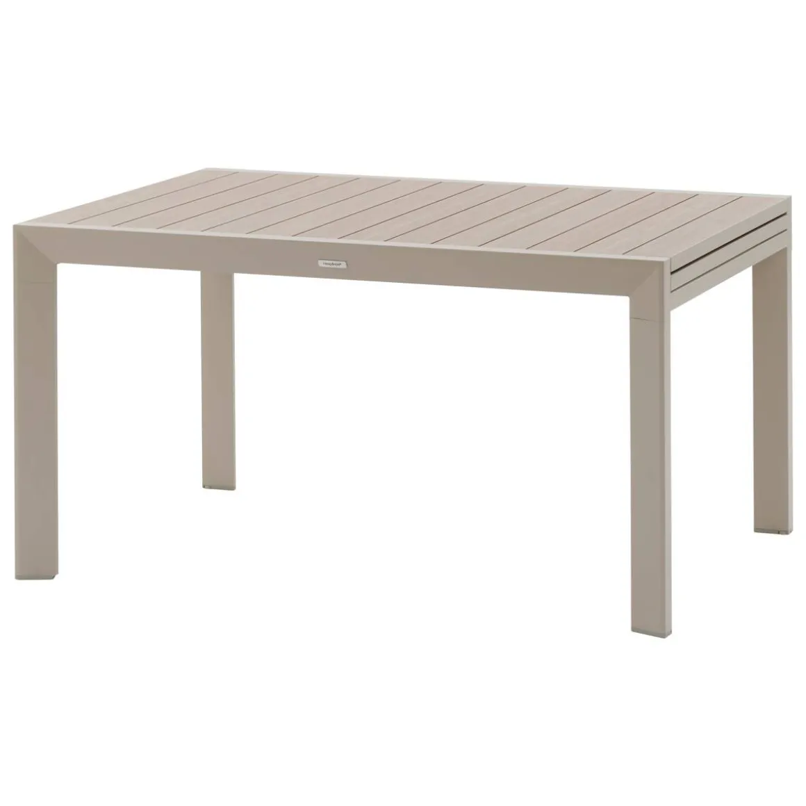 Table de jardin extensible coulissante ÉVASION Effet bois Lin & Argile