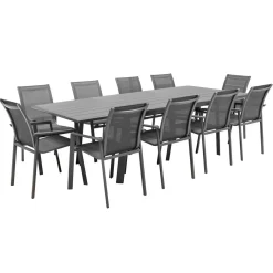 Table de jardin extensible PAVANE Graphite