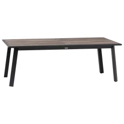 Table de jardin extensible PAVANE Graphite & Pécan