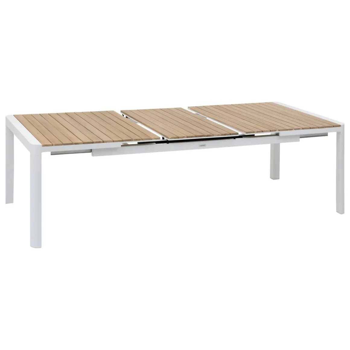 Table de jardin extensible PARADIZE Acacia & Blanc