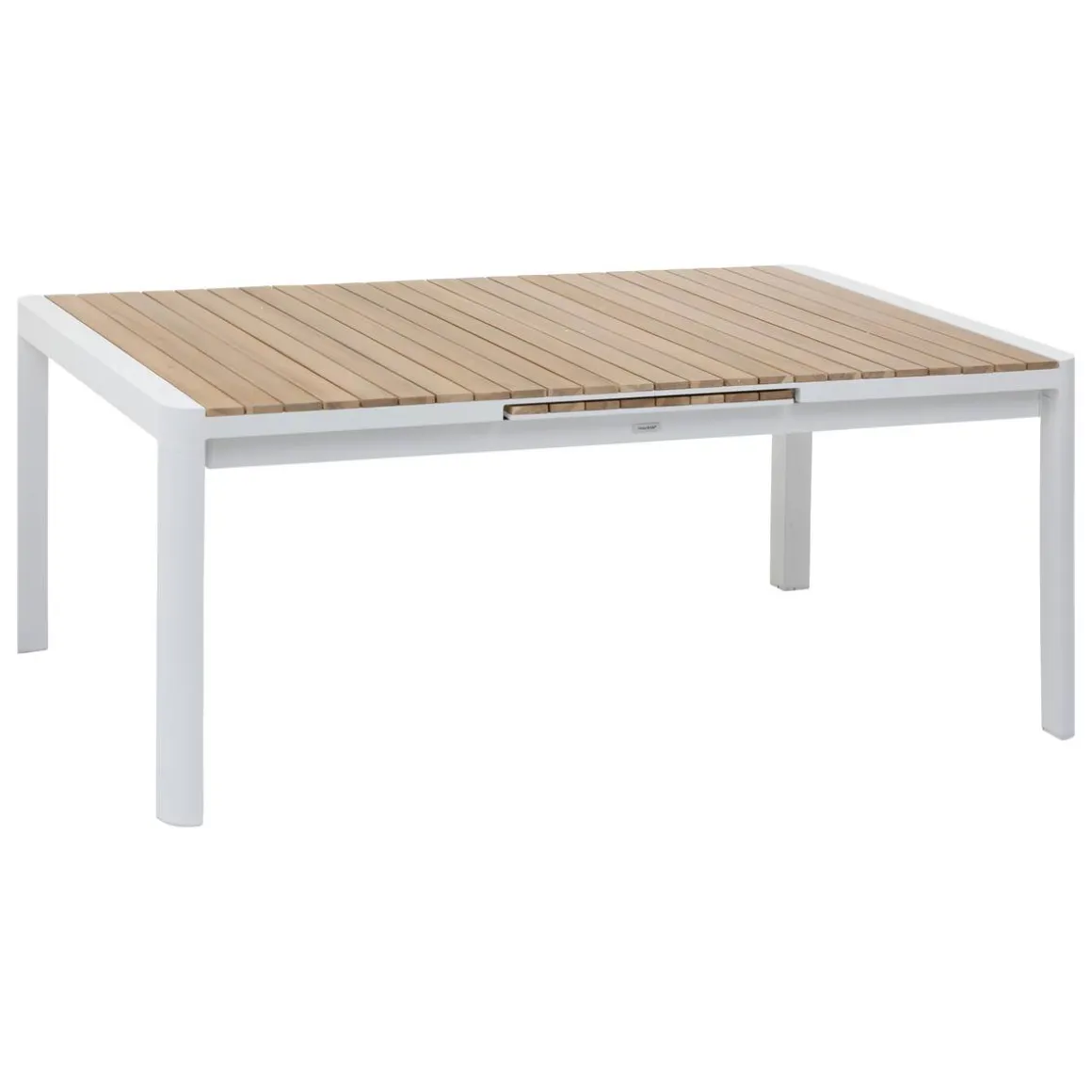 Table de jardin extensible PARADIZE Acacia & Blanc