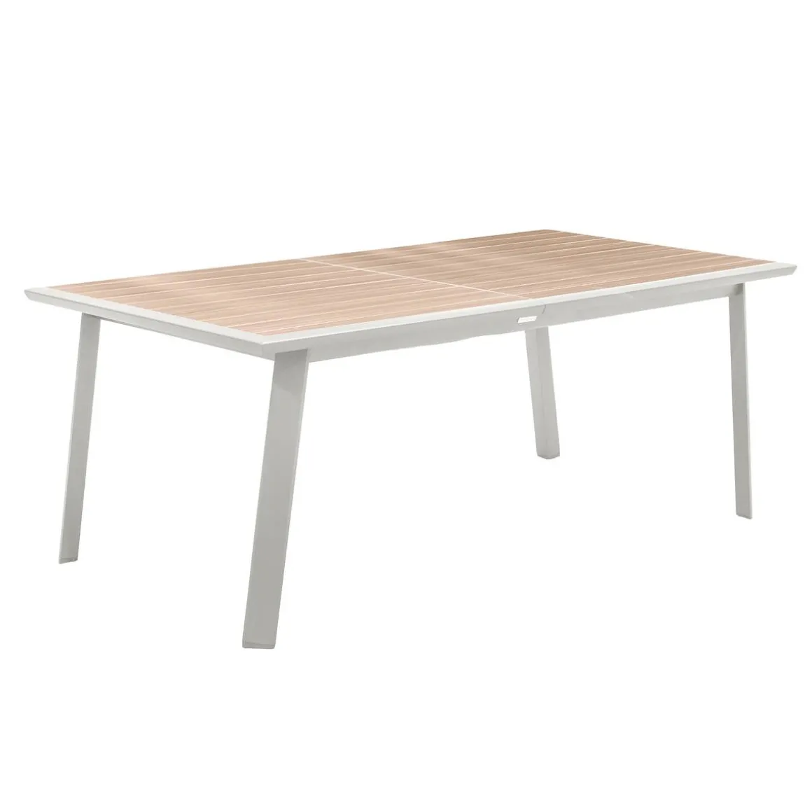 Table de jardin extensible PAVANE Lin & Blanc