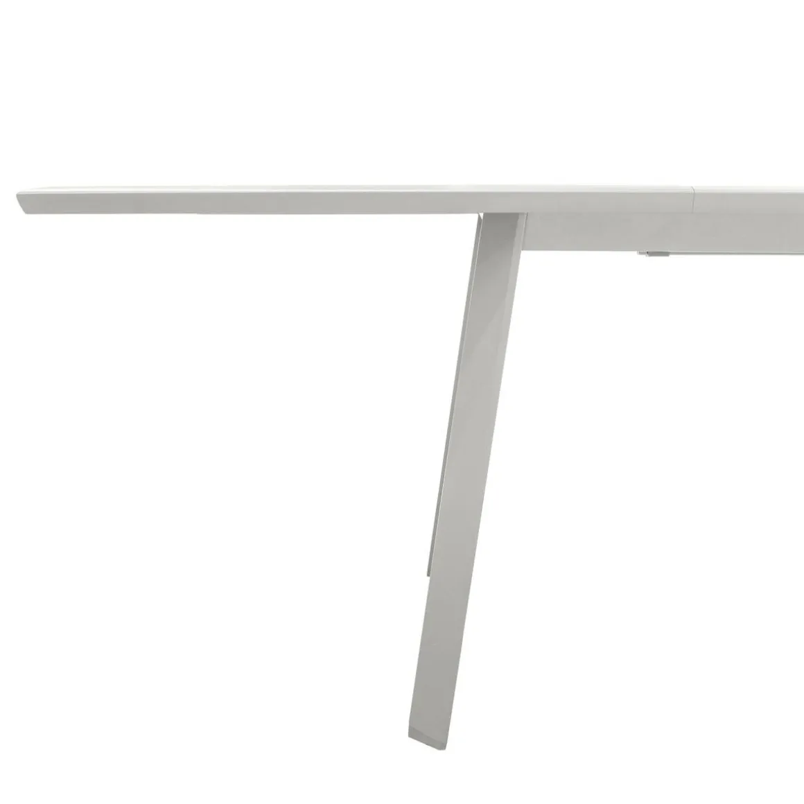 Table de jardin extensible PAVANE Lin & Blanc