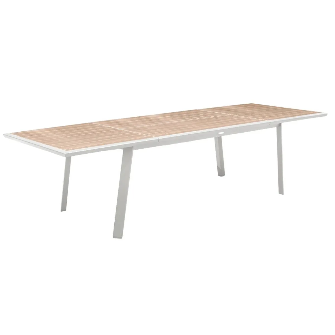 Table de jardin extensible PAVANE Lin & Blanc