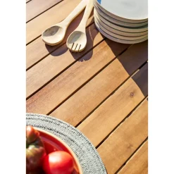 Table de jardin extensible PARADIZE Effet Noyer & Graphite